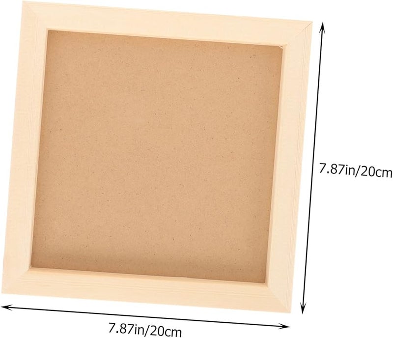 Double Sided Wooden Clay Painting Frame Creative Craft Project For Kids Activities - Image 2