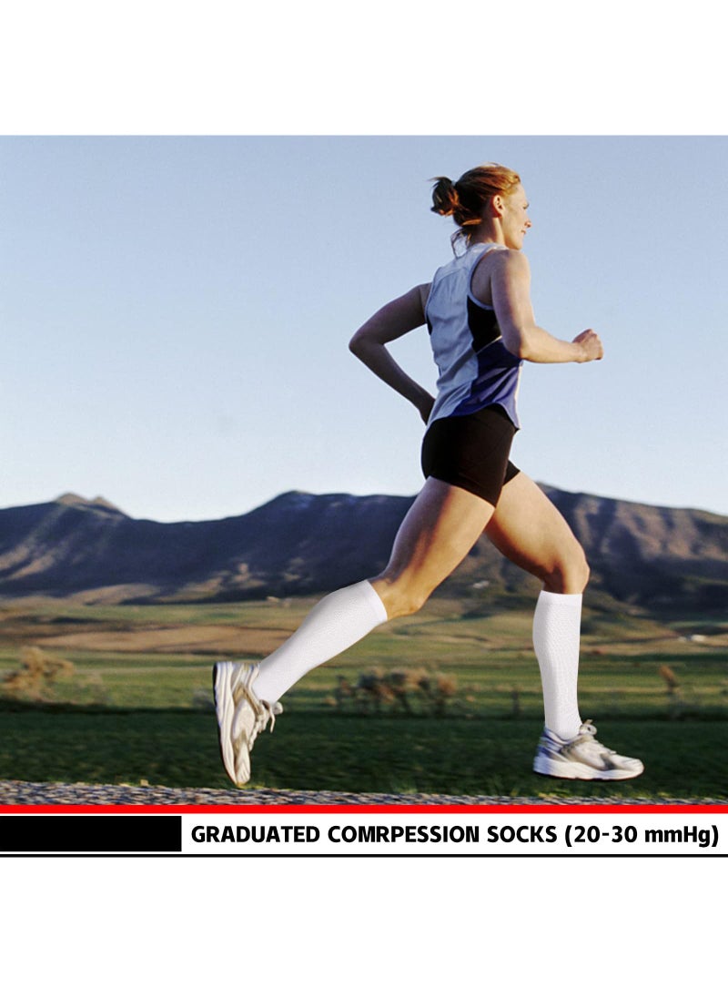 Sweet seven - Compression Socks 4 Pairs for Men and Women - Support for Nurses, Running, Athletic Activities - Enhance Circulation and Comfort - Image 1