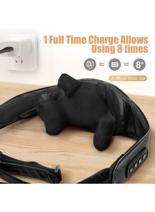 Shiatsu Neck Massager with Heat - Ideal Gifts for Mom Dad,Cordless Kneading Massage for Pain Relief, Rechargeable Massage for Neck, Shoulder and Back - Image 2