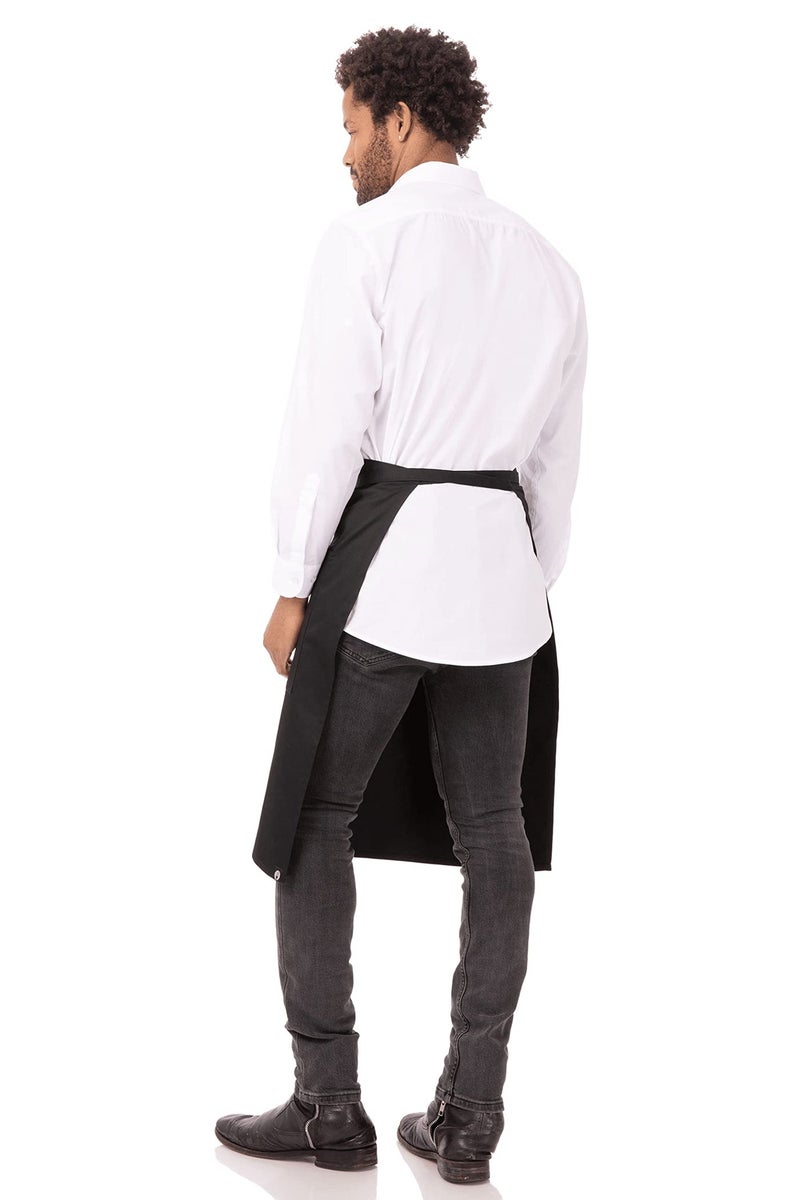 Chef Works Unisex Reversible Server Apron, Black, One Size - Image 3