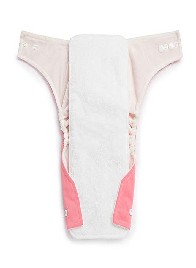 KICKS & CRAWL Pink Reusable and Washable 100% Polyester Cloth Baby Diaper - Image 4