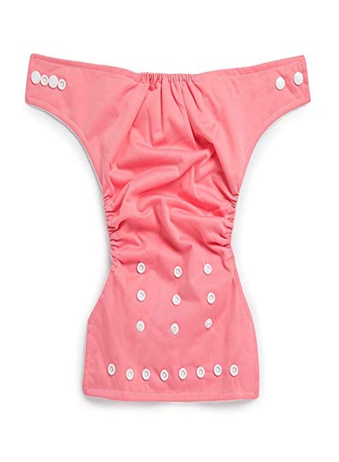 KICKS & CRAWL Pink Reusable and Washable 100% Polyester Cloth Baby Diaper - Image 5