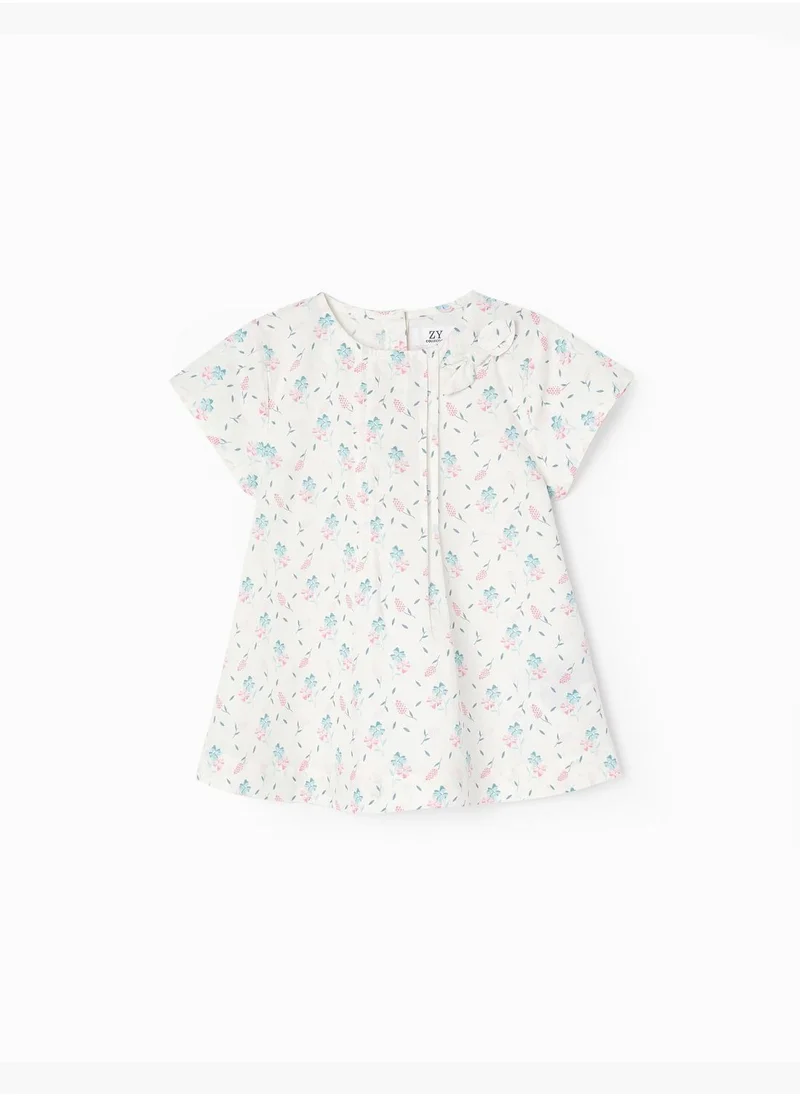 Zippy Zippy Cotton Blouse With Bow For Girls