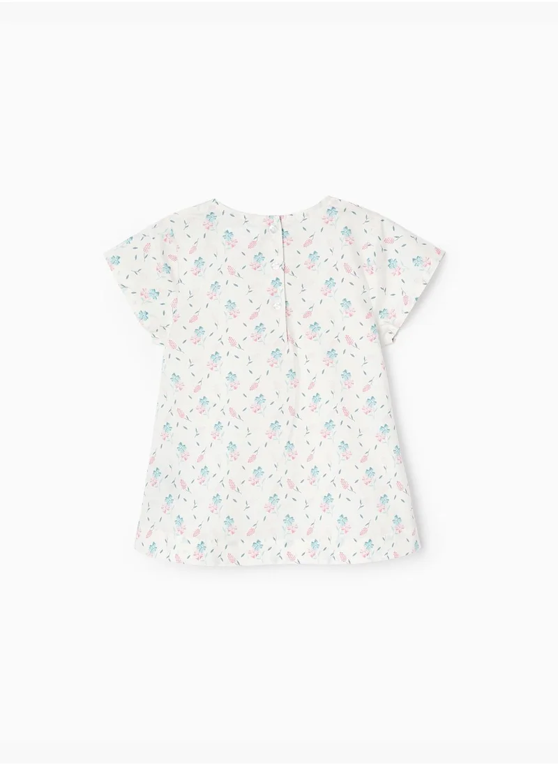 زيبي Zippy Cotton Blouse With Bow For Girls