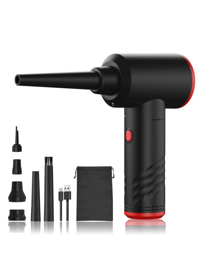 Generic - Dust Collector Handheld Wireless Car Computer Keyboard Host Camera High Power Strong Wind Dust Blower-Color:AD38 Black - Image 1
