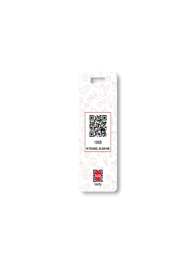 SeQR Smart Lost & Found Luggage Tag - Metal QR Travel ID Tag with Wire Cable for Suitcase, Backpack, Stroller, Golf Bag - Scan & Find Digital Souvenir Tag - Smart Travel Accessory/Thailand Souvenir - Image 5