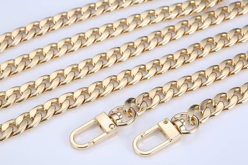 UTreers Purse Chain Strap Crossbody Bag Chains Strap Handbag Chain Replacement Leather Chain Straps 47.2" - Image 5