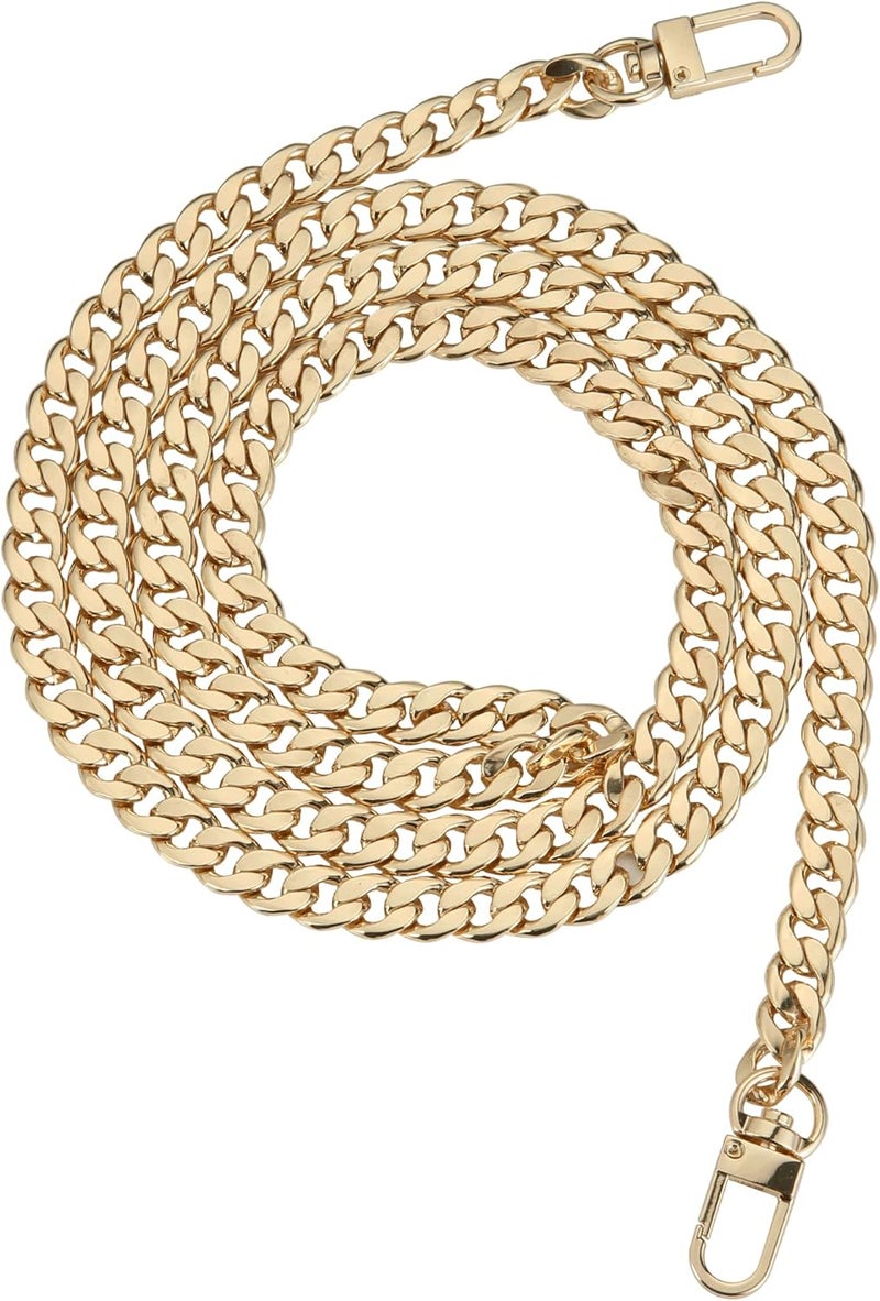 UTreers Purse Chain Strap Crossbody Bag Chains Strap Handbag Chain Replacement Leather Chain Straps 47.2" - Image 3
