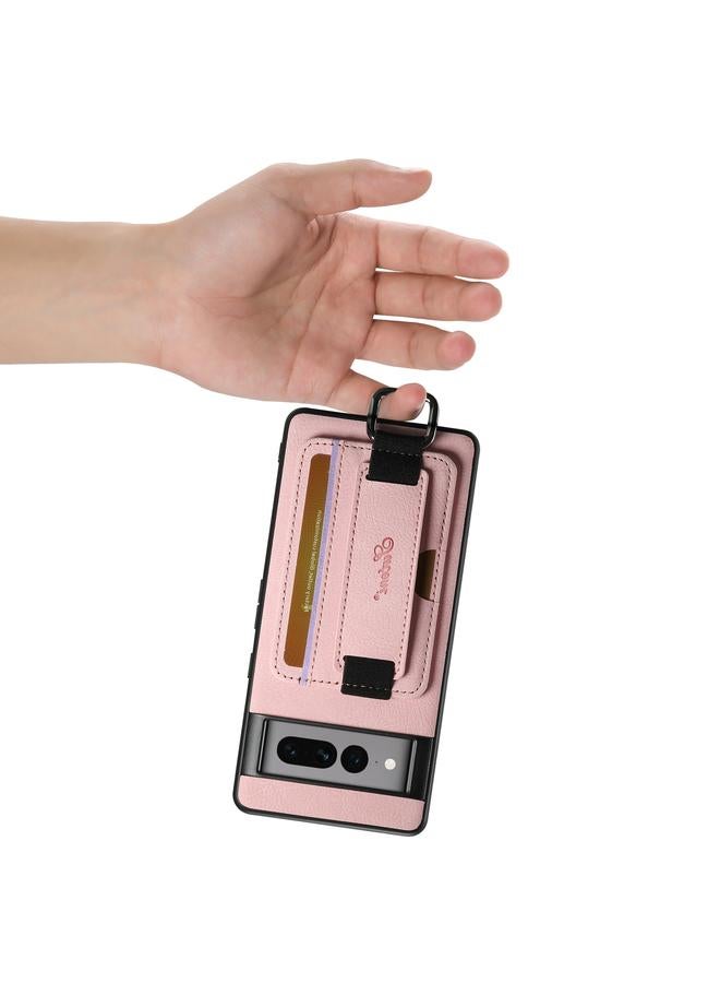 Suteni Case For Google Pixel 6 H13 Litchi Leather Wrist Strap Wallet Back Phone Case - Image 4