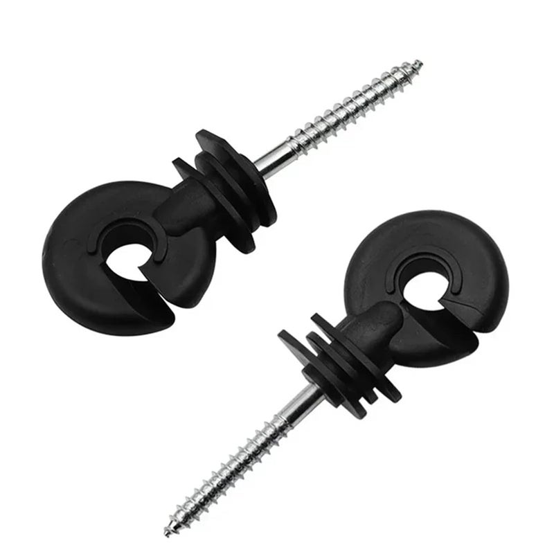 Electric Fence Insulators 100 PCS with Socket Tool for Wooden Posts Animal Husbandry - Image 3