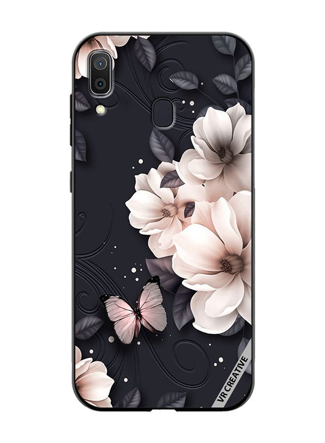 VR CREATIVE Protective Case Cover For Samsung Galaxy A30 Flower Design Multicolour - Image 1