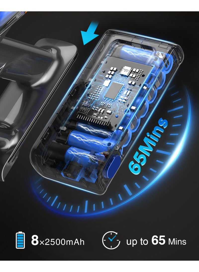 ibsun Cordless Vacuum Cleaner, 600W 50KPA Suction, 65 Mins Runtime, Self-Standing Design & Touch Screen, Anti-Tangle Brush for Home, Pet Hair, Carpets & Floors - Image 3