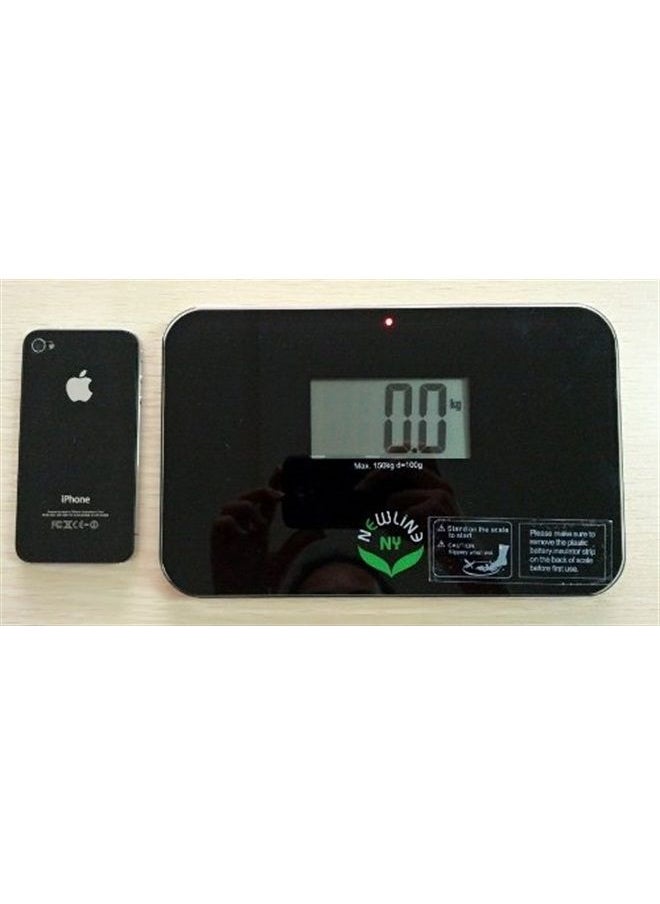 NEWLINE NY - NewlineNY Step-on Super Mini Smallest Travel Bathroom Scale with Protection Sleeve: SBB0638SM-BK (Black) + NY-SMS-S001-BG - Image 1