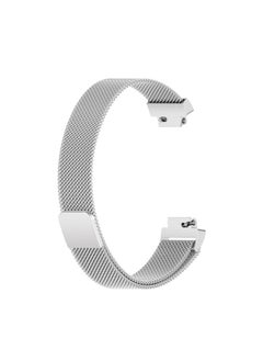 Replacement Strap For Fitbit Inspire 2 Milanese Watch Band, Size:L Silver