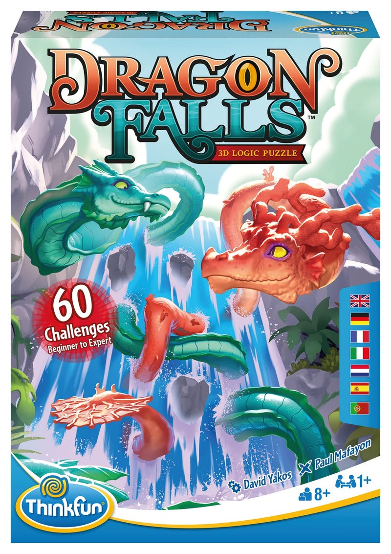 thinkfun Think Fun ThinkFun Dragon Falls Logic Puzzle Game SinglePlayer ProblemSolving Game for Ages 8 Ideal for Dragon Lovers Brainteaser Enthusiasts - Image 2