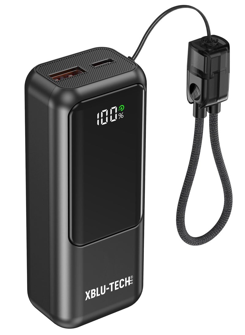 XBLU-TECH ET-W1 10,000mAh 22.5W Fast Charging Mini Power Bank Black - Image 1