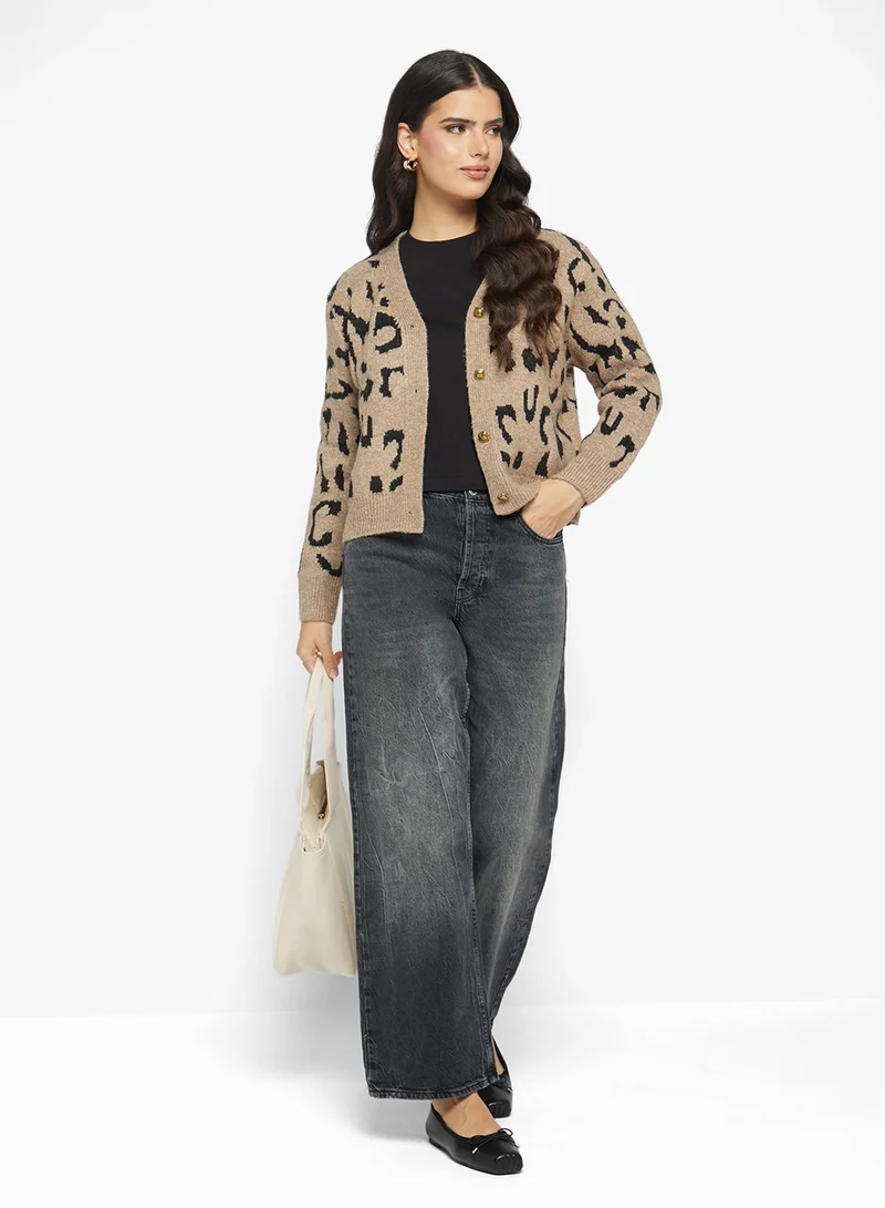 جينجر بيسيكس Cotton Boxy Cropped T-shirt