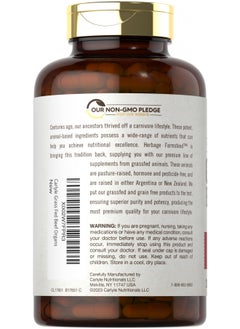 Grass Fed Beef Organ Complex 3250mg | 200 Capsules | Pasture Raised, Grain Free Supplement | with Desiccated Liver, Kidney, Pancreas, Heart, Spleen | Non-GMO, Gluten Free | by Herbage Farmstead - pzsku/Z8516204680E9A79A80FBZ/45/_/1730140898/c26609da-469e-45e0-9000-98eff337c16f