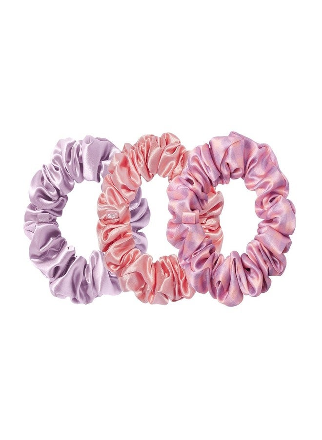 slip Large Scrunchies: Elevate Your Hair Game with Anti-Crease, Anti-Breakage Design, Crafted from Slipsilk™, Belleflower: 3 Pure Silk Scrunchies in Iris, Wildflower, and Rose - Image 2