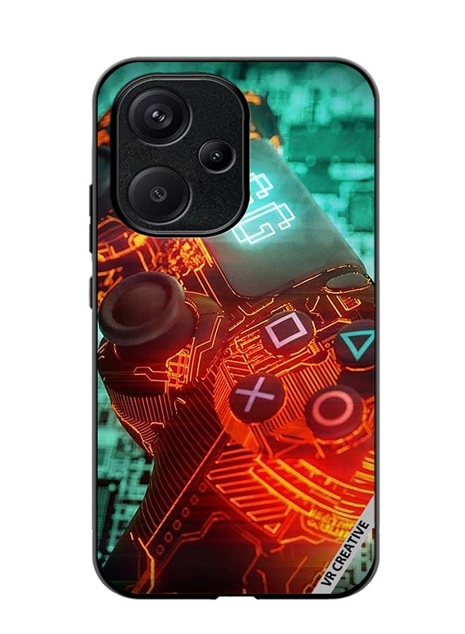 VR CREATIVE Protective Case Cover For Xiaomi Redmi 13C 5G Ps4 Controller Design Multicolour - Image 1