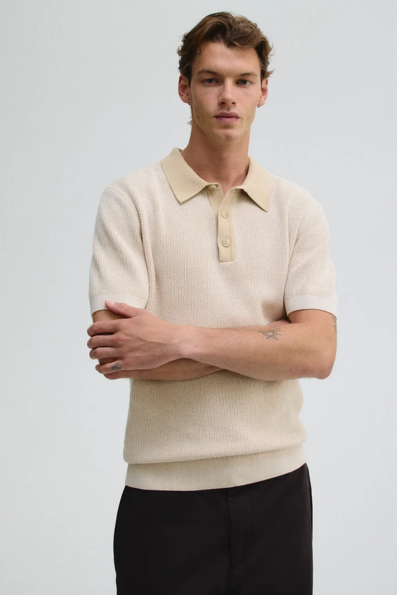 H&M Regular Fit Knitted polo shirt