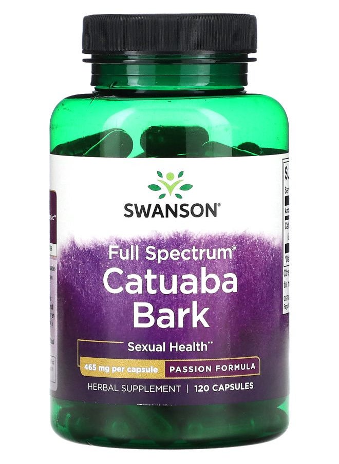 SWANSON - Full Spectrum Catuaba Bark 465 mg 120 Capsules - Image 1