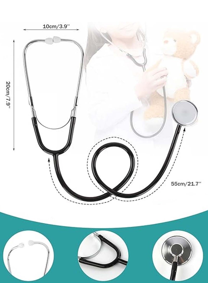 Moovant Doctor Costume Kit for Kids, Pretend Play Playset Nurse Suit Uniform with Stethoscope and Hat, Role Play Dress-Up Set, Themed Parties Gift for Children, Green, M - Image 4