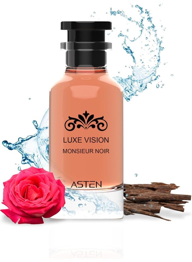 Luxe Vision Monsieur Noir Eau de Parfum - 100ml | Luxurious Unisex Fragrance