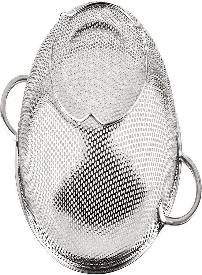 HomeFast Stainless Steel Micro-Perforated Colanders Strainers for Draining Rinsing Washing, Ideal for Pasta Vegetables Fruits, Dishwasher Safe - Image 3