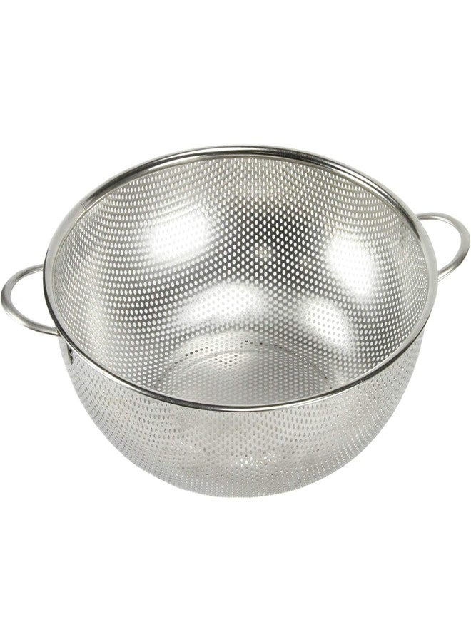 HomeFast Stainless Steel Micro-Perforated Colanders Strainers for Draining Rinsing Washing, Ideal for Pasta Vegetables Fruits, Dishwasher Safe - Image 1