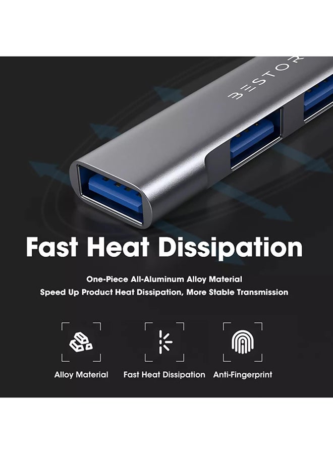 مجدد - محول USB C متعدد المنافذ - 4 في 1 مع نقل بيانات سريع لجهاز MacBook Pro و Air - Image 3