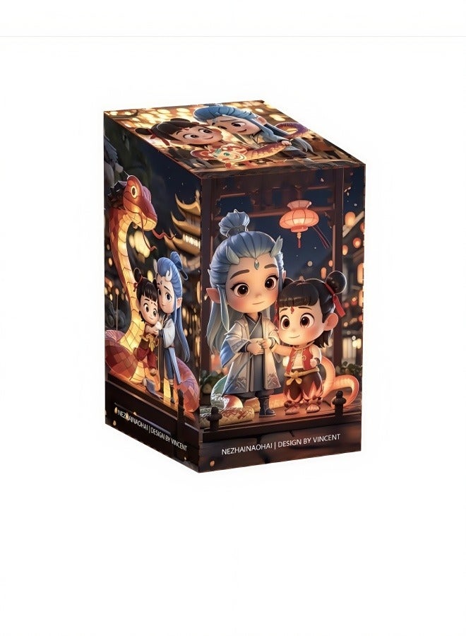 NIBEMINENT 6PCS Ne Zha 2: Devil's Fury Action Figures Set，Nezha 2，Ne zha 2 Toys Office Room Figurine Decor for Fans, Ideal Choice for New Year's Birthday and Valentine's Day（6PCS-PVC） - Image 3