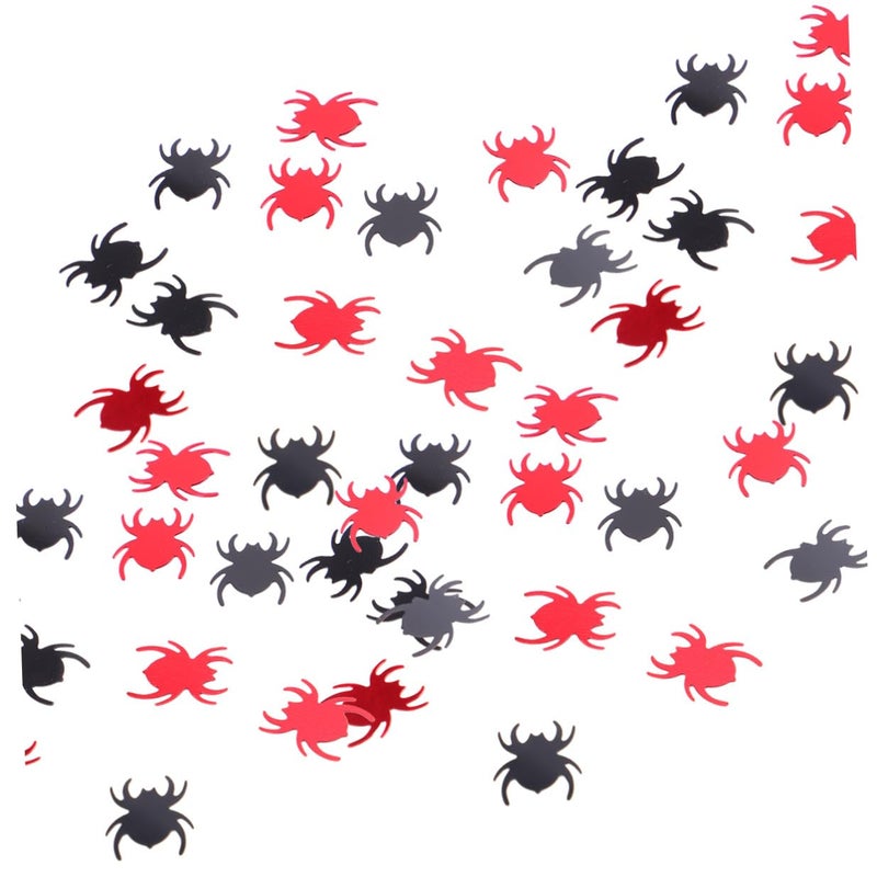 Halloween Spider Confetti Red Black Paper Scrap Fall Party Table Decorations 4pcs - Image 2