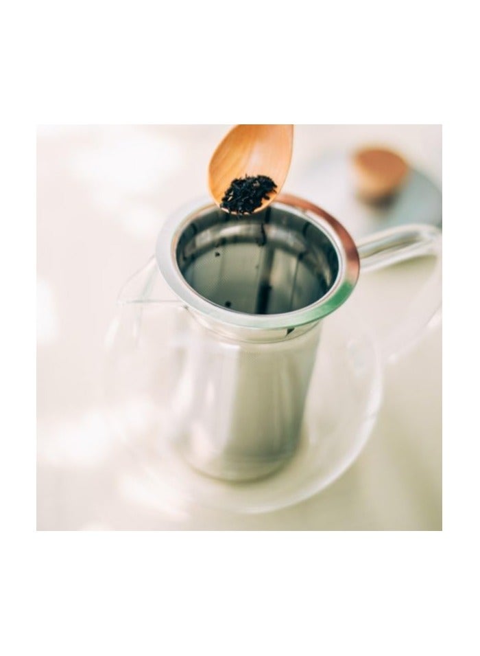 Hario TPC70HSV 700 ml 1Piece Glass Tea Pitcher with Stainless Steel Filter, Clear - Image 4