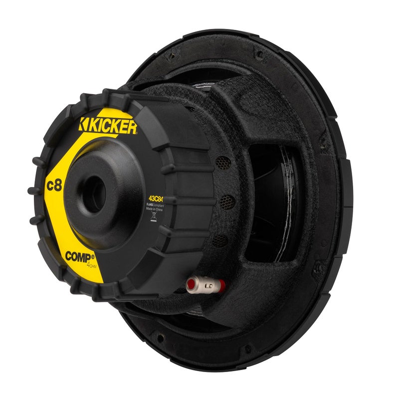 Kicker سماعة سوب ووفر KICKER 43C84 Comp 8 بوصة، ملف صوتي واحد، 4 أوم - Image 5