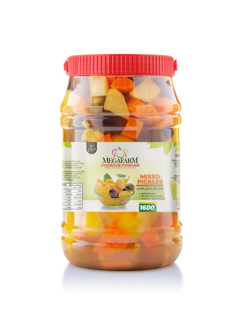 Megafarm Mixed Pickles Seasoned with Curry 1.6kg - Image 3