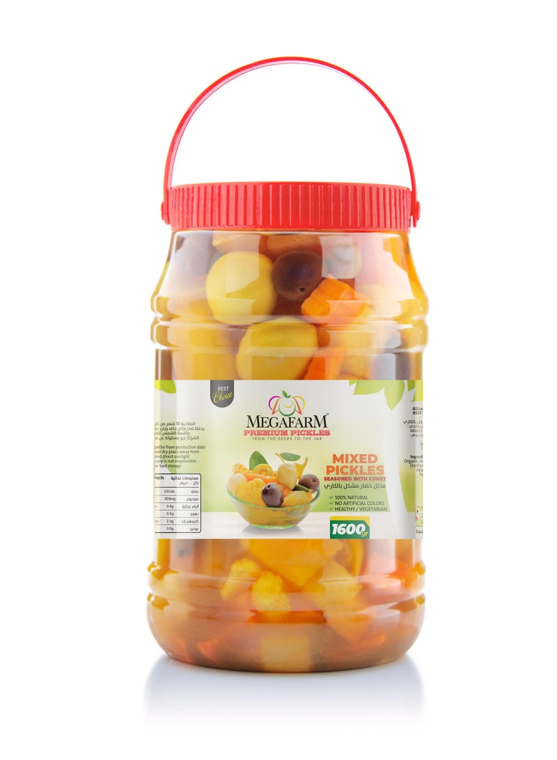 Megafarm Mixed Pickles Seasoned with Curry 1.6kg - Image 1