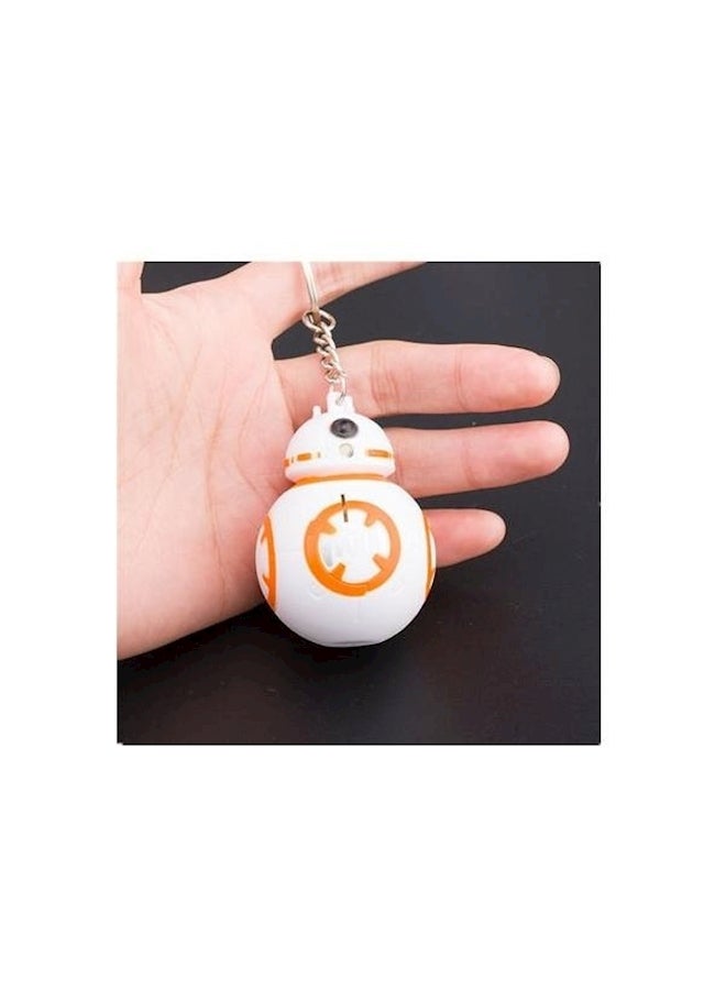 Loquat Creative Cartoon 1Pcs Led Voice Lighting Key Chain