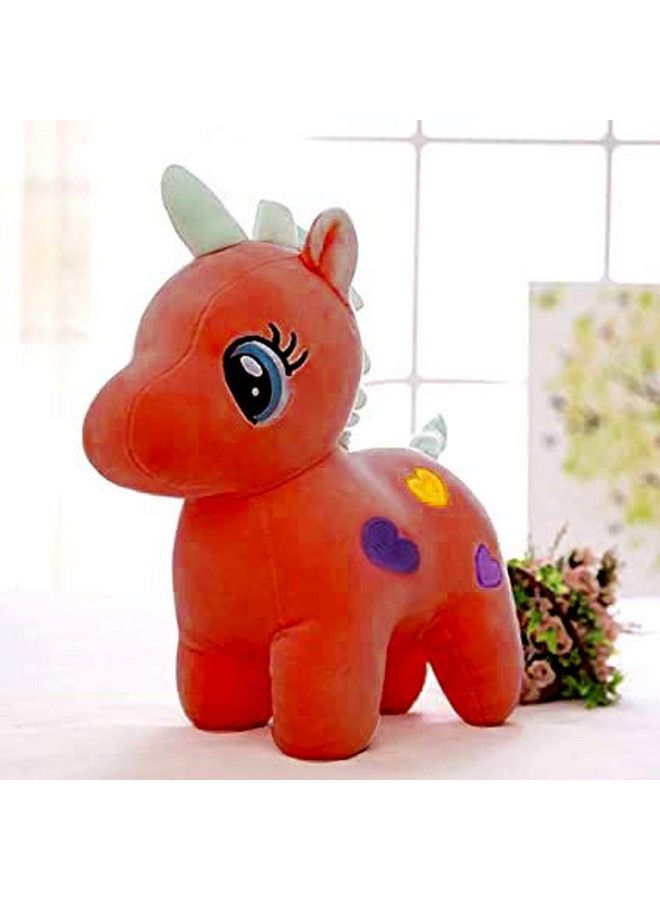 Tickles لعبة حيوانات محشوة ناعمة على شكل يونيكورن للأطفال والبنات هدية عيد ميلاد (الحجم: 25 سم اللون: أحمر) - Image 3