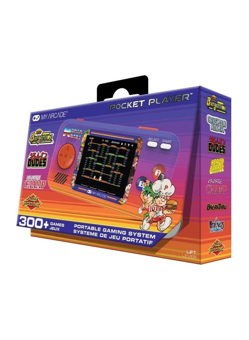 My Arcade Data East Pocket Player: Portable Gaming System with 308 Preloaded Retro Games, 2.75" Color Screen, Speakers (DGUNL-4127),Purple - Image 3