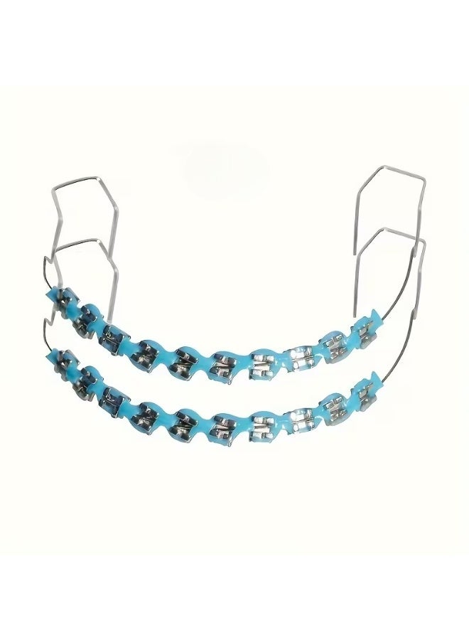 Zyfana Teeth Decoration with Orthodontic Ligature Ties for Cosplay, Daily Outfits, Photography, Short Video Creation & Dental Practice (Blue) - Image 1