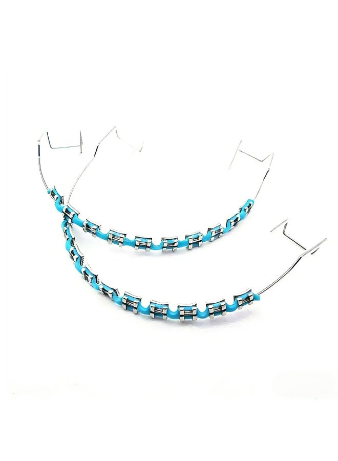 Zyfana Teeth Decoration with Orthodontic Ligature Ties for Cosplay, Daily Outfits, Photography, Short Video Creation & Dental Practice (Blue) - Image 2