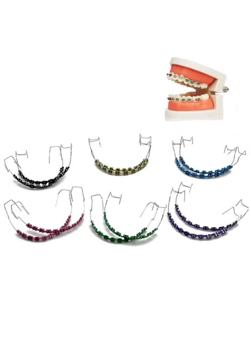 Zyfana Teeth Decoration with Orthodontic Ligature Ties for Cosplay, Daily Outfits, Photography, Short Video Creation & Dental Practice (Blue) - Image 4