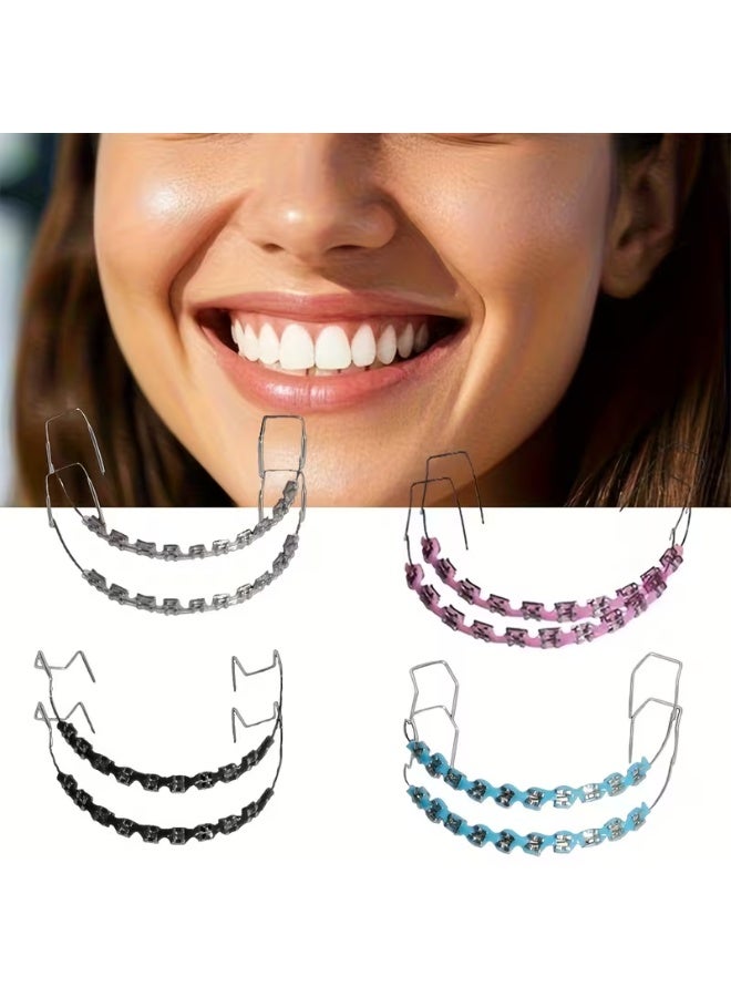 Zyfana Teeth Decoration with Orthodontic Ligature Ties for Cosplay, Daily Outfits, Photography, Short Video Creation & Dental Practice (Blue) - Image 3