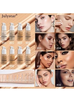 Matte Non-Porous Foundation, Long-Lasting Natural Lightweight Moisturizing Concealer, Oil Control Foundation, 30ml Classic Lvory #10 - pzsku/Z8516DC654D40CC53D82FZ/45/_/1696993662/b5e72977-6ba1-4efc-b65a-a2513d008f51