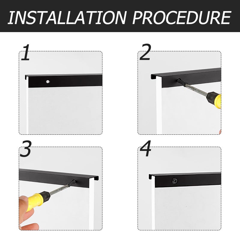 Matte Black Invisible Wardrobe Handle 80mm For Narrow 2mm Door Gaps Single Piece - Image 4