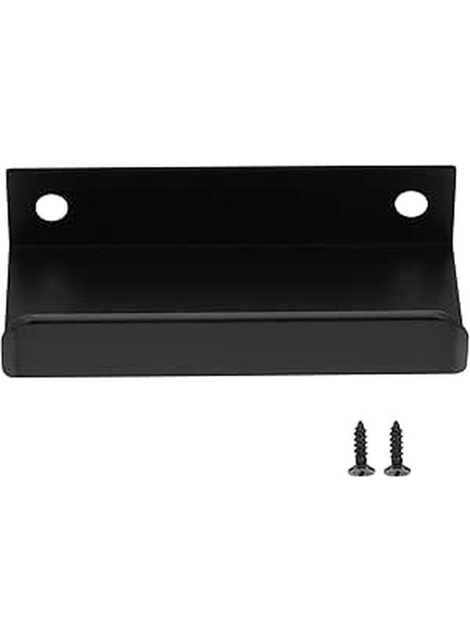 Matte Black Invisible Wardrobe Handle 80mm For Narrow 2mm Door Gaps Single Piece - Image 1