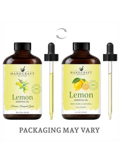 handcraft Blends Lemon Essential Oil - Huge 4 Fl Oz - 100% Pure and Natural - Premium Grade with Glass Dropper  - Image 2