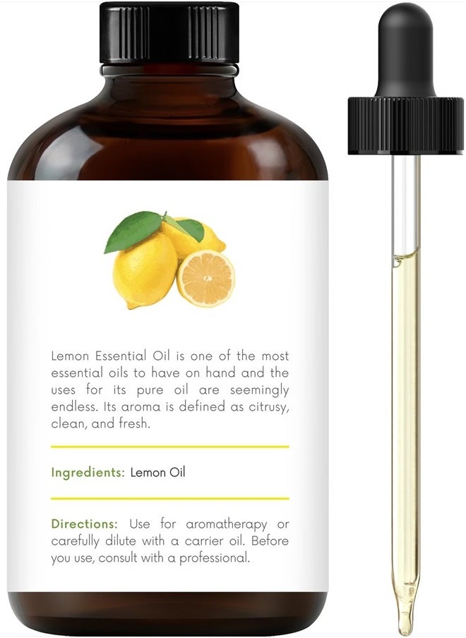 Lemon Essential Oil - Huge 4 Fl Oz - 100% Pure and Natural - Premium Grade with Glass Dropper - pzsku/Z8516E30F3FA6B01B952DZ/45/_/1715854042/17076a94-c451-4f96-85c3-09195b97ed20