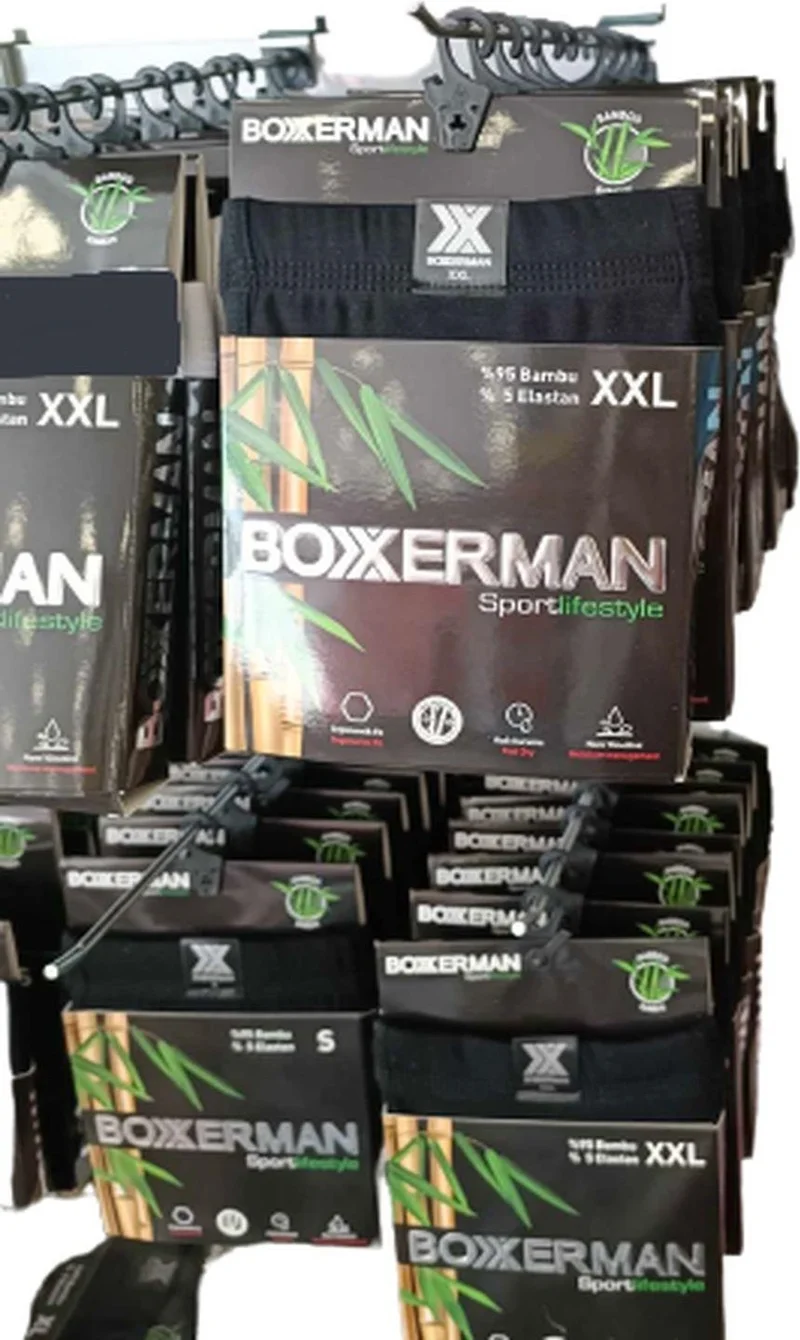 Tatkan Men's Bamboo Boxerman Boxer - 3 Pieces